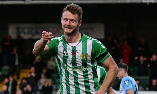 Alex Fisher hopes to be back amongst the goals for Yeovil Town next season. Image: Yeovil Town/Mike Kunz