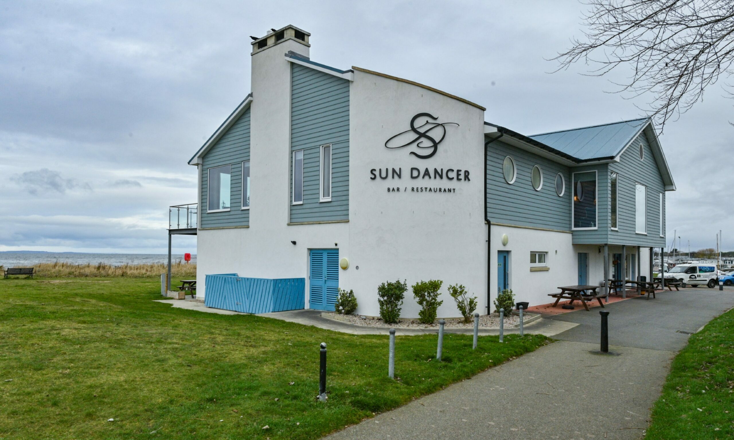 Exterior view of the Sun Dancer in Nairn. 