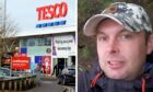 James Gordon assaulted a man at Tesco in Forres. Image: DC Thomson/ Facebook
