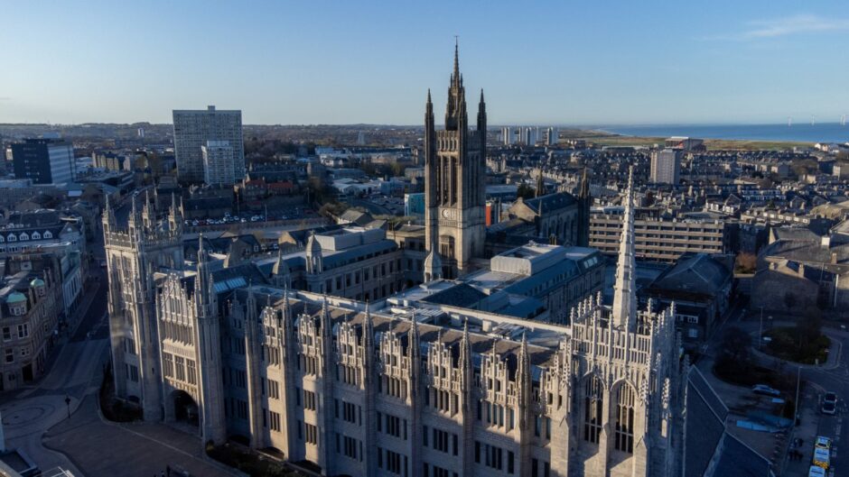 Many Aberdeen council staff operate via remote work rather than going to Marischal College 