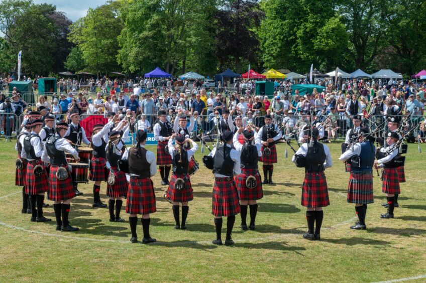 European Pipe Band Championships 2023 in Aberdeen.