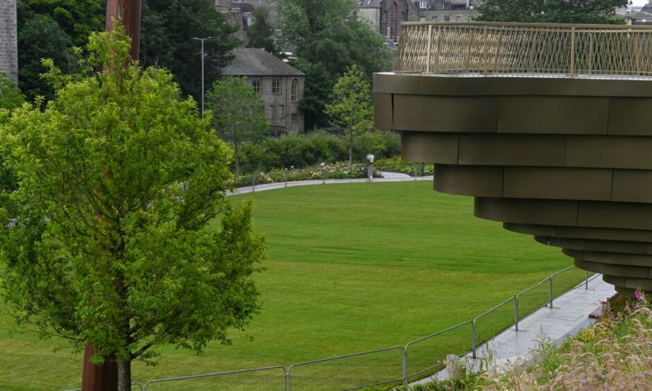 Union Terrace Gardens grass