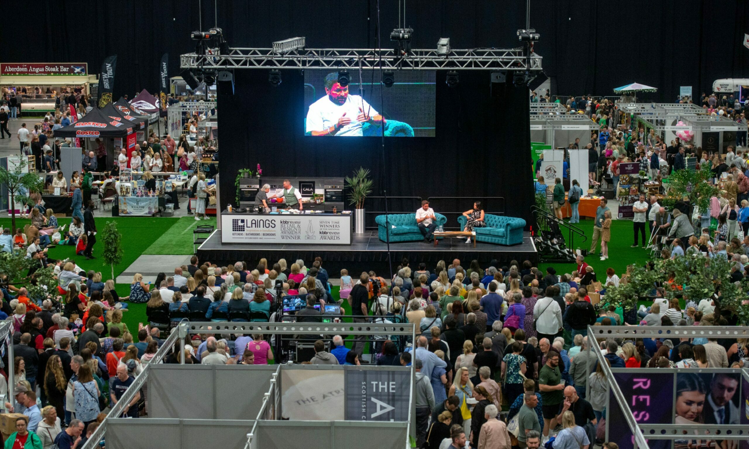 The main stage during a Q&amp;A session at last year's Taste of Grampian.