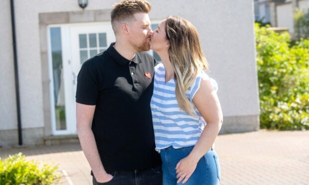 Sandy Wilson and Gemma Russell found love in their Bridge of Don housing estate.
Image: Kath Flannery/DC Thomson