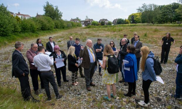 Councillors visited the sites before reaching a decision.  
Image: Kath Flannery/DC Thomson