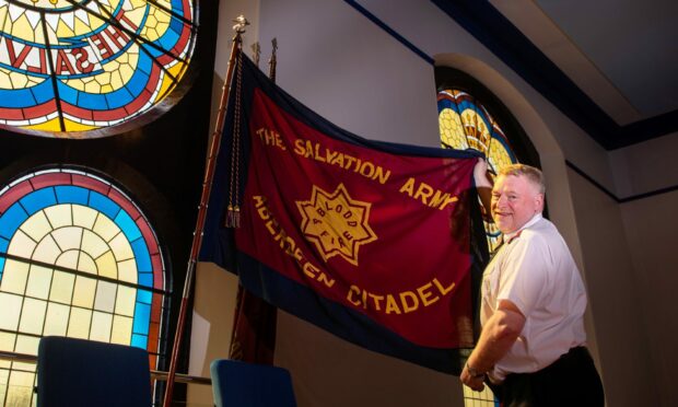 Peter Renshaw at the Salvation Army Citadel in Aberdeen.