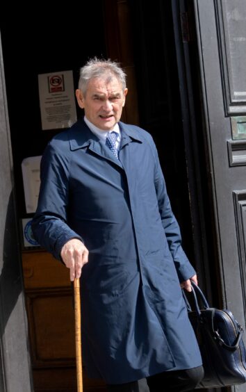 Aberdeen solicitor John Sinclair after being found guilty of embezzlement