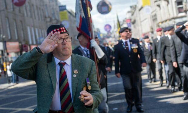 Armed Forces Day parade in Aberdeen