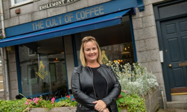 Louise Robertson, the owner of the Cult of Coffee in Aberdeen. Image: Kath Flannery/DC Thomson