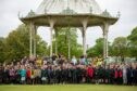 Huge choirs performed through the day in Duthie Park. Image: Kami Thomson/DC Thomson.