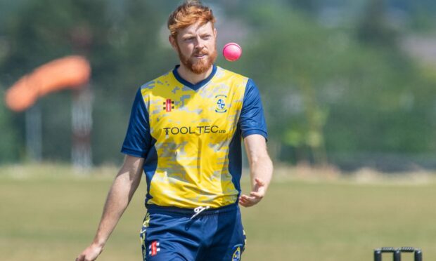 Stoneywood-Dyce bowler Jamie King.     
Image: Kami Thomson/DC Thomson