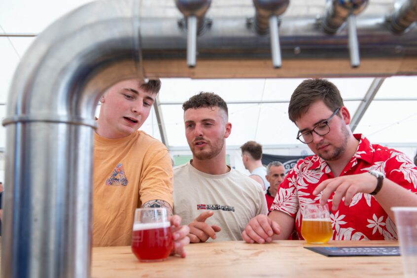 There will be an array of top beers and ciders available to try Midsummer Beer Happening. Festivalgoers are trying out some of the local and international beers - in an array of colours.
