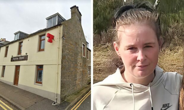 Mary McGregor was temporarily homed at the Station Hotel in Hopeman. Image: Facebook/Google Maps