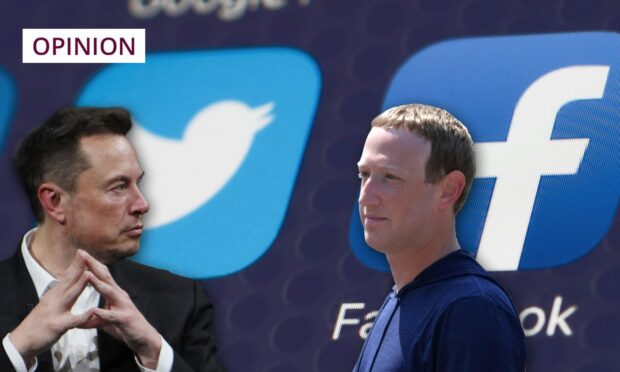 Elon Musk (left) and Mark Zuckerberg say they are planning to take part in a cage fight