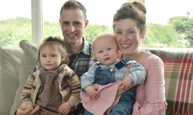 The Martyn family have launched a Airbnb on their family farm near Newburgh. Image: Darrell Benns/ DC Thomson.