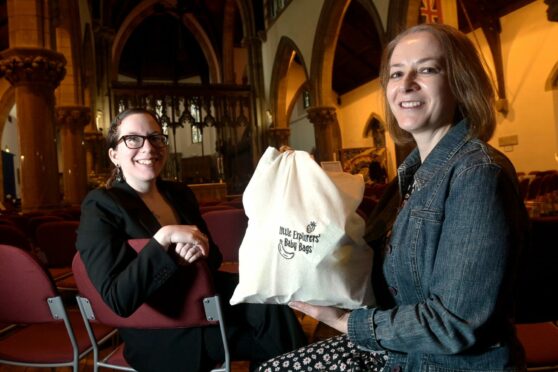 Kristy Strange (L) and Sandra Wratten who put the scheme together. Image: Sandy McCook/DC Thomson.