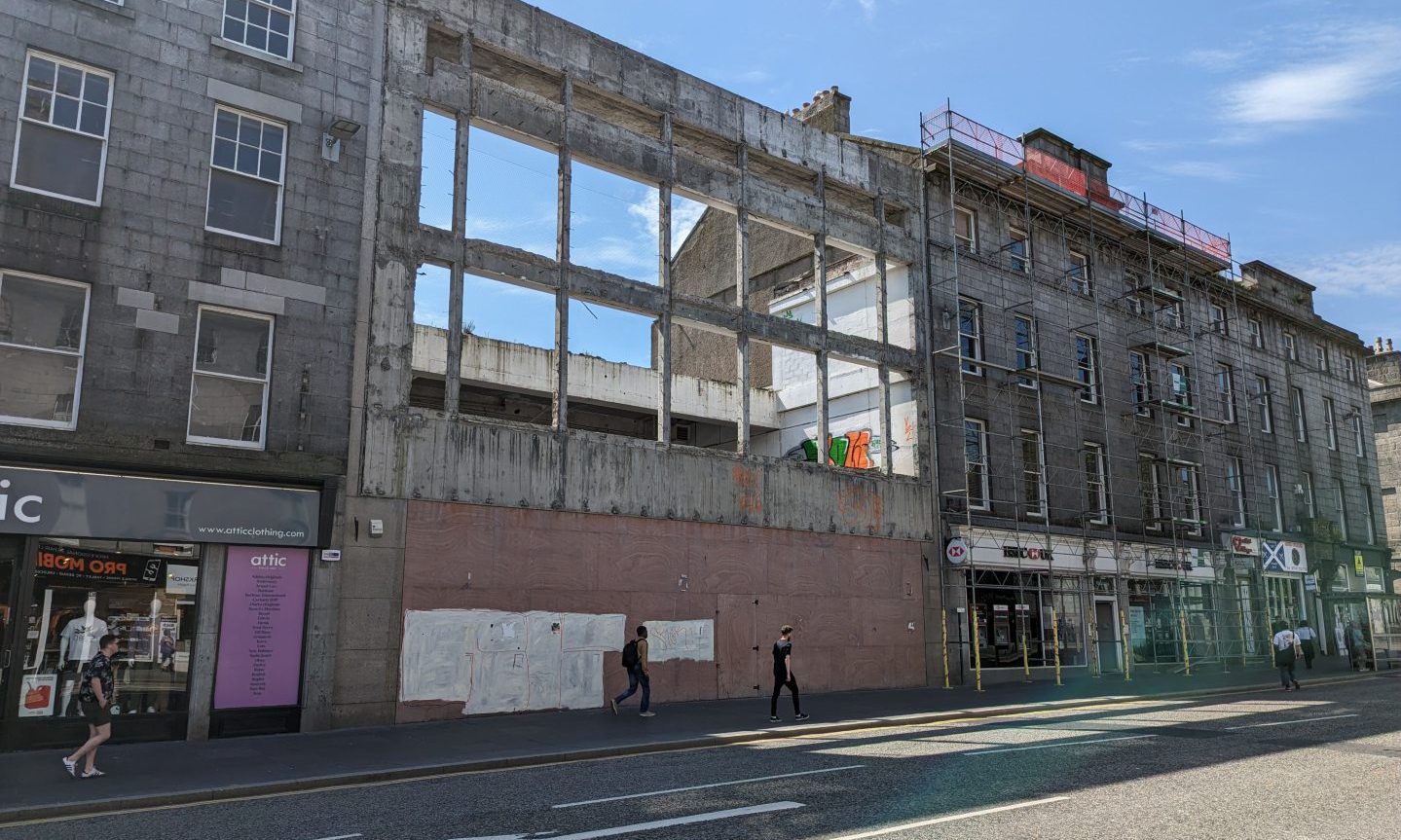 The former Aberdeen BHS building on Union Street which could be demolished and replace with a market