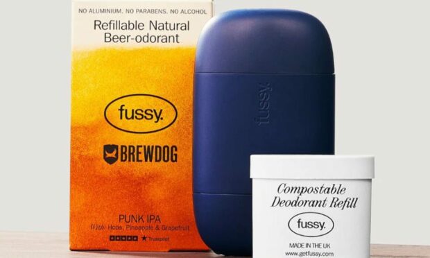 Brewdog and Fussy have launched a beer scented deodorant. Image: Fussy