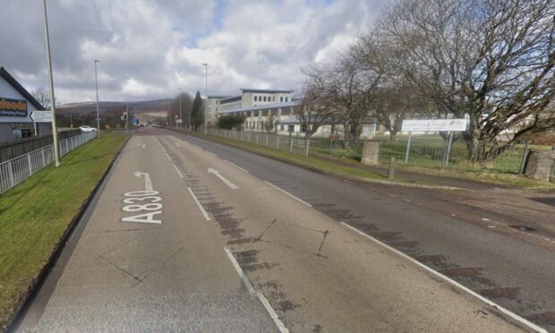 A830 roadworks at Fort William.
