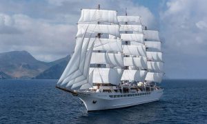 Sea Cloud Spirit cruise ship.