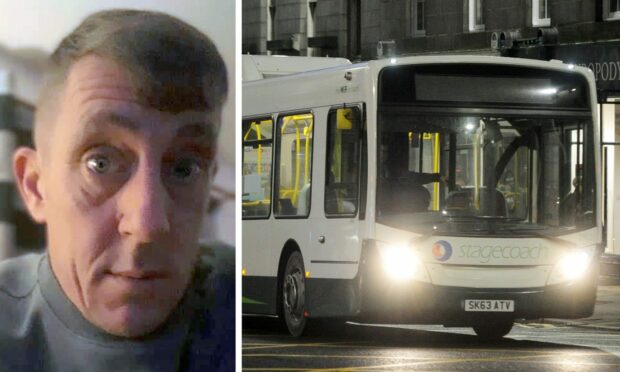 Stephen Dyer assaulted a bus driver. Image: Facebook / DC Thomson