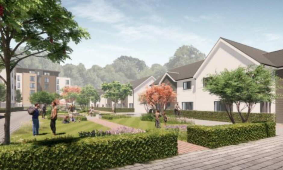 Plans for housing at the former Hilton Treetops site. Image: Malcolm Allan Housebuilders