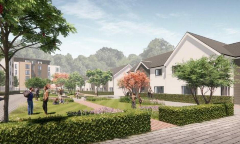 Plans for housing at the former Hilton Treetops site.  Image: Malcolm Allan Housebuilders