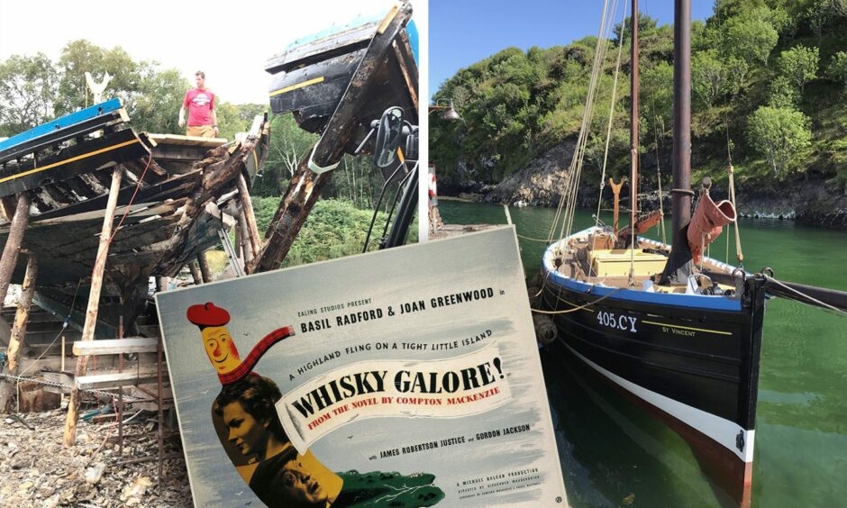 CY 405 fished from Eriskay originally and was one of the boats involved with the famous exploits immortalised in Whisky Galore!