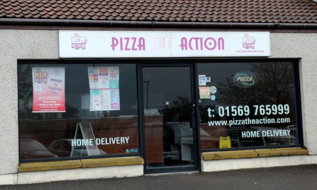 Exterior of Pizza the Action in Stonehaven