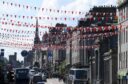 Bunting as seen on Union Street back in 2017. Image: Chris Sumner/DC Thomson