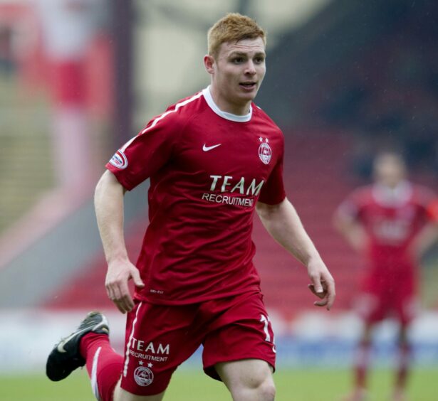 Fraser Fyvie in the 2010/11 club strip.