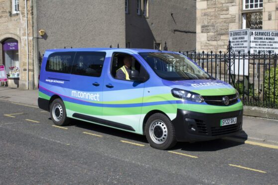 There are concerns Moray Council's m.connect dial-a-bus service could be 'hijacked' for patient transport. Image: Moray Council