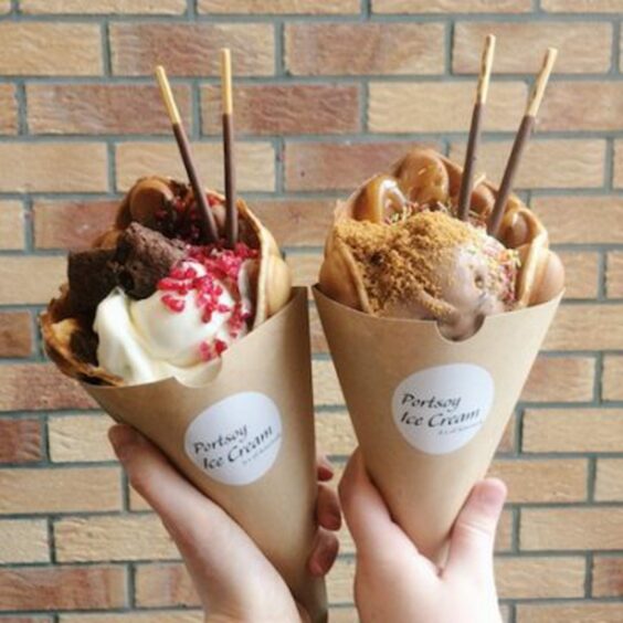 Ice cream cones from Portsoy Ice Cream