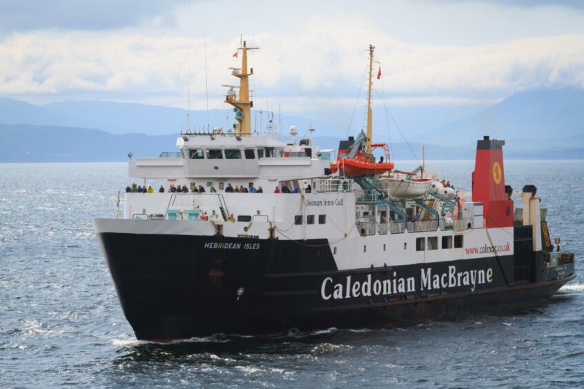 MV Hebridean Isles on the open water.