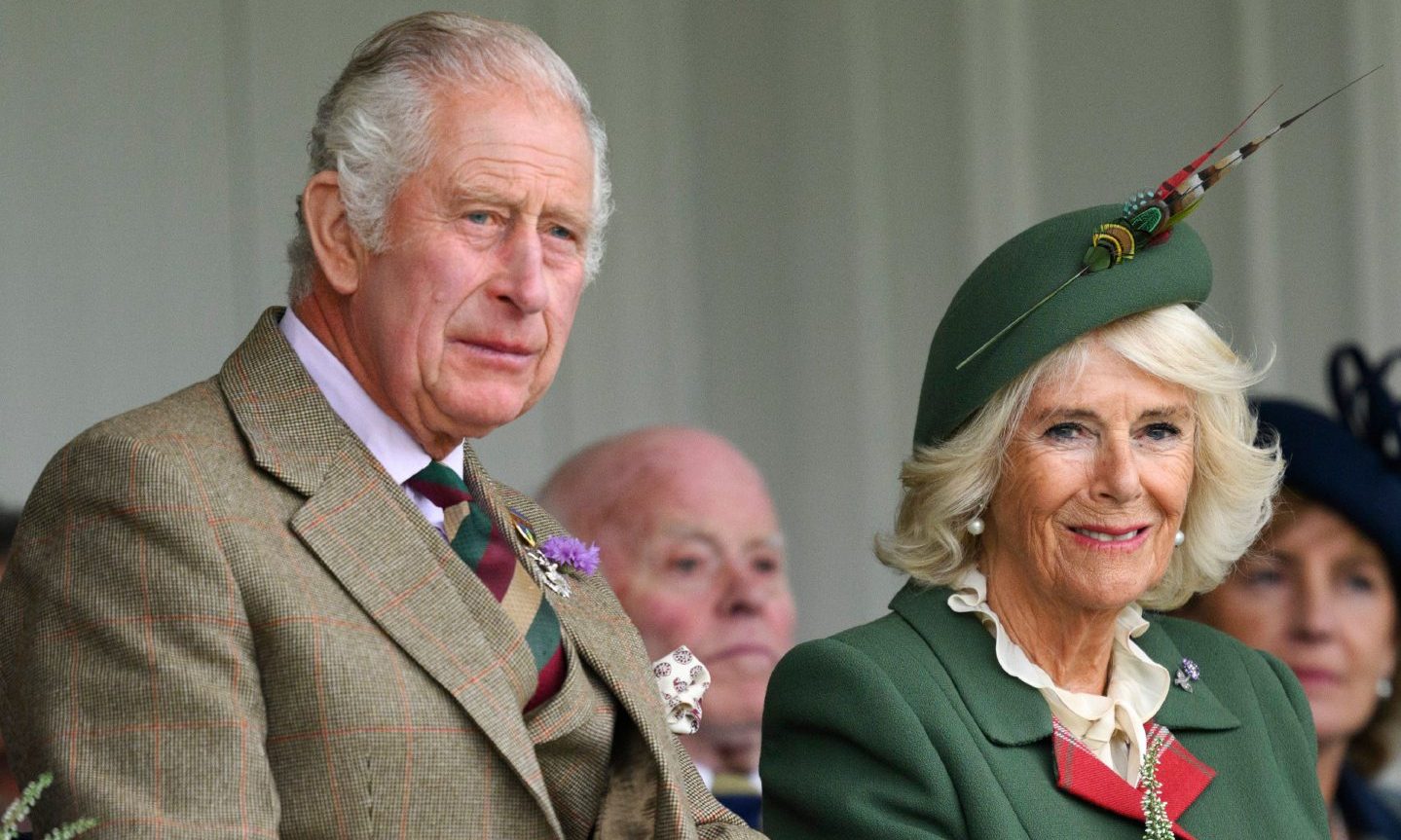 King Charles and Queen Camilla at the Braemar Gathering. 