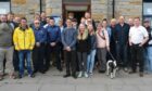 Stromness Lifeboat crew, guild members and coastguards with Louise and family.