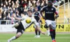 Alex Fisher on the scoresheet for Inverness against Dundee in May 2017. Image: SNS