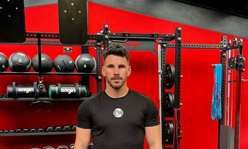 Dan Moore in his new gym in Nairn.
