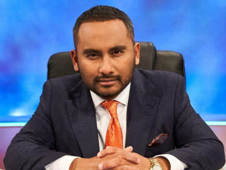 Amol Rajan is the quiz show's new host. Image: Ric Lowe/Lifted Entertainment/ITV Studios/BBC/PA