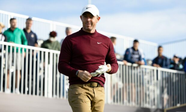 Rory McIlroy ahead of the 2023 Genesis Scottish Open. Image: SNS