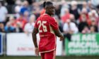 Aberdeen's Anthony Stewart during a pre-season friendly at Fraserburgh. Image: SNS.
