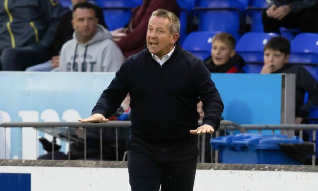 Inverness manager Billy Dodds. Image: Ross Parker/SNS Group