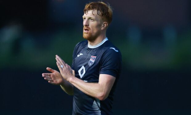 Ross County forward Simon Murray. Image: SNS