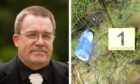 A woman used a Red Bull can to mark the spot where her killer boyfriend buried Tony Parsons. Images: Police Scotland/Crown Office