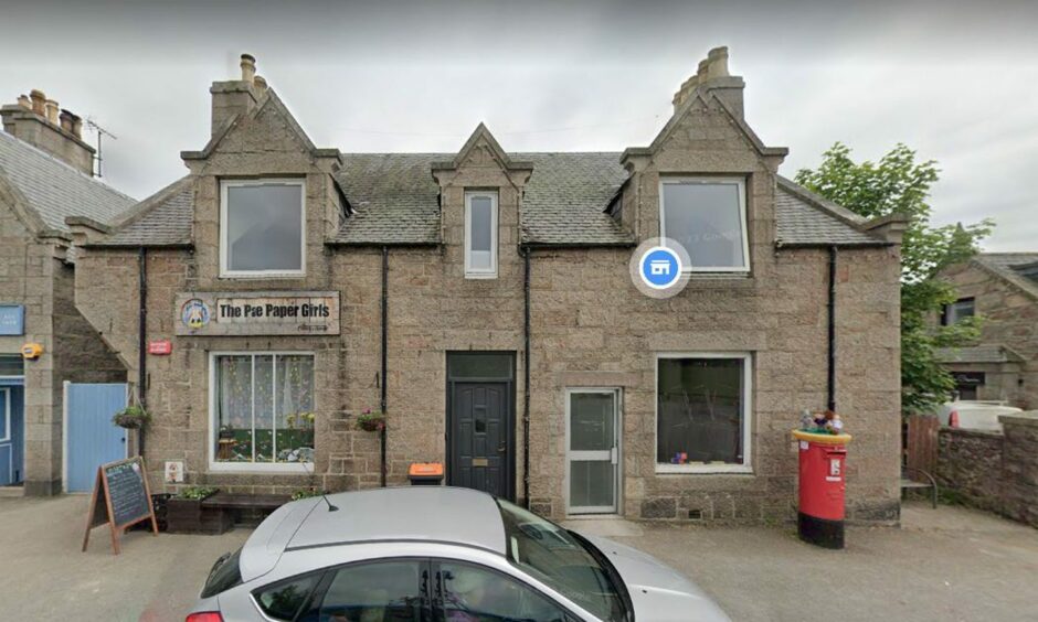 Exterior view of former post office in Aboyne from Google Maps.