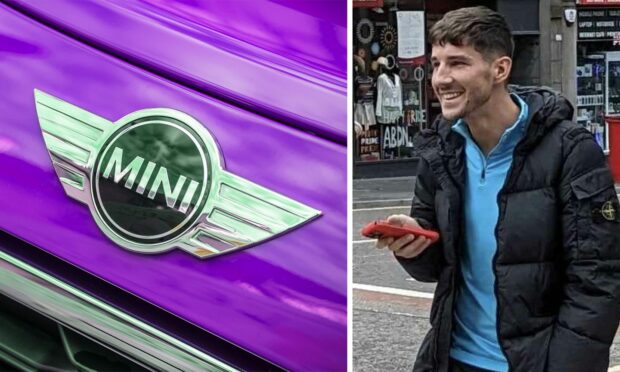 Aiden Smith admitted taking police on a 90mph high-speed chase in his Mini Cooper. Image: DC Thomson.