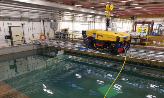 Fugro's Blue Volta remotely-operated vehicle during trials.