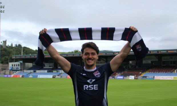 James Brown following his move to Ross County. Image: Ross County FC