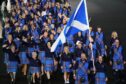 A general view of the Scotland team as athletes parade during the opening ceremony of the Birmingham 2022 Commonwealth Games at the Alexander Stadium, Birmingham. Image: PA