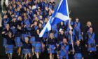 A general view of the Scotland team as athletes parade during the opening ceremony of the Birmingham 2022 Commonwealth Games at the Alexander Stadium, Birmingham. Image: PA